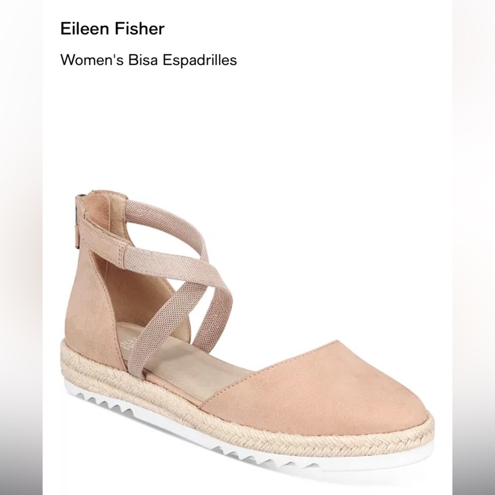 Eileen Fisher Bisa Espadrilles in Latte Nubuck